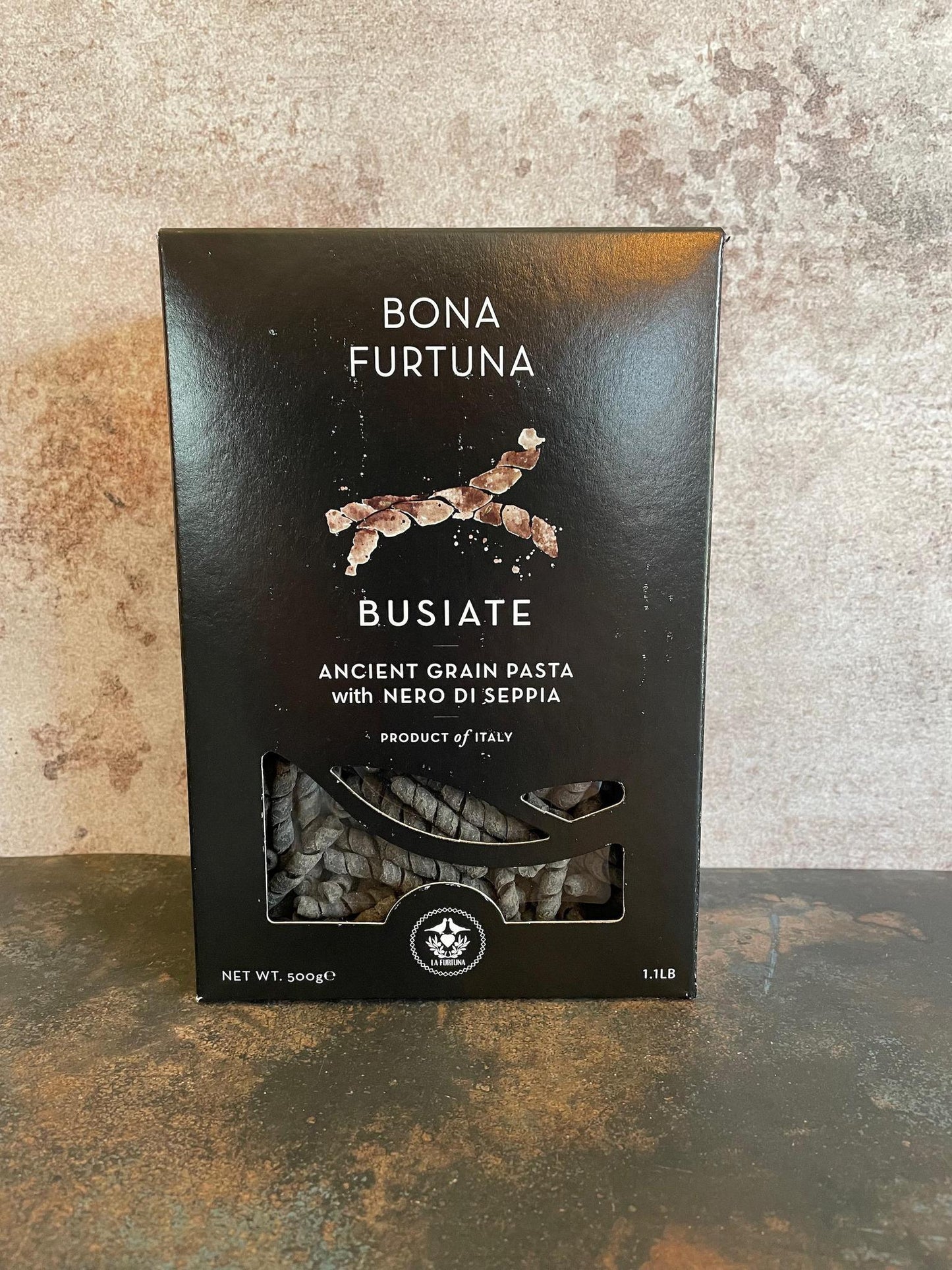 Bona Furtuna Busiate with Squid Ink