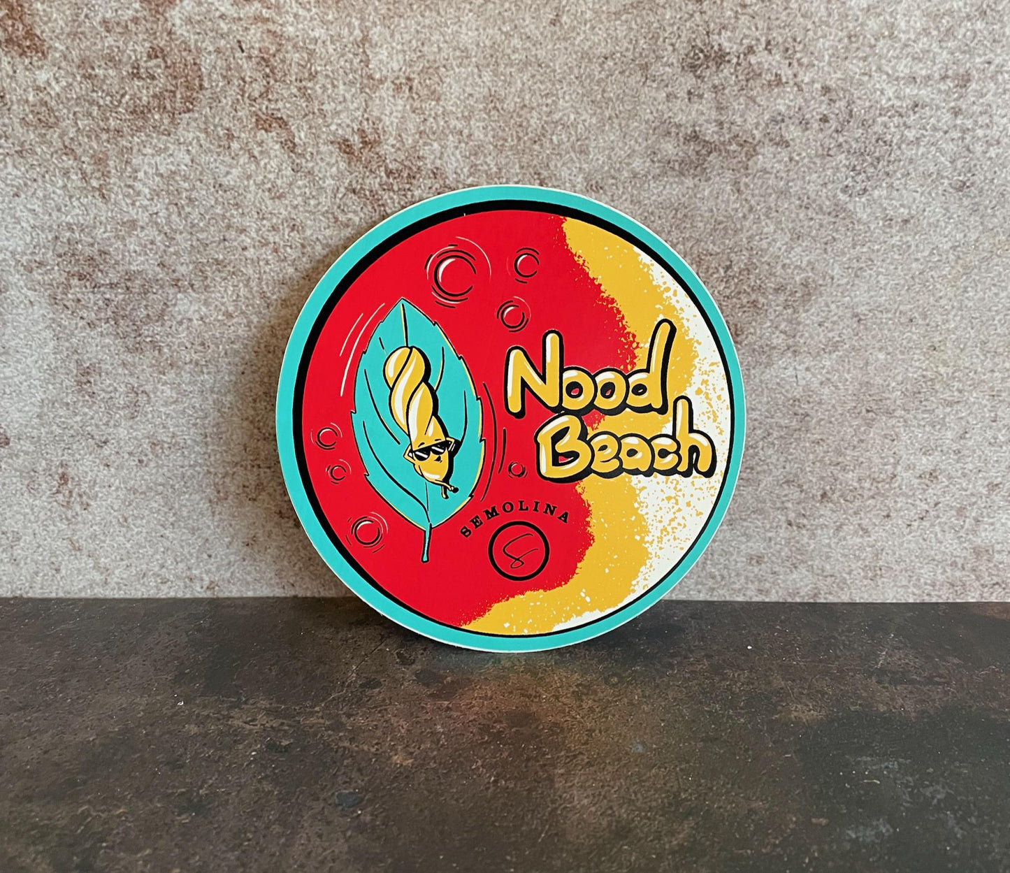 Semolina Nood Beach Sticker