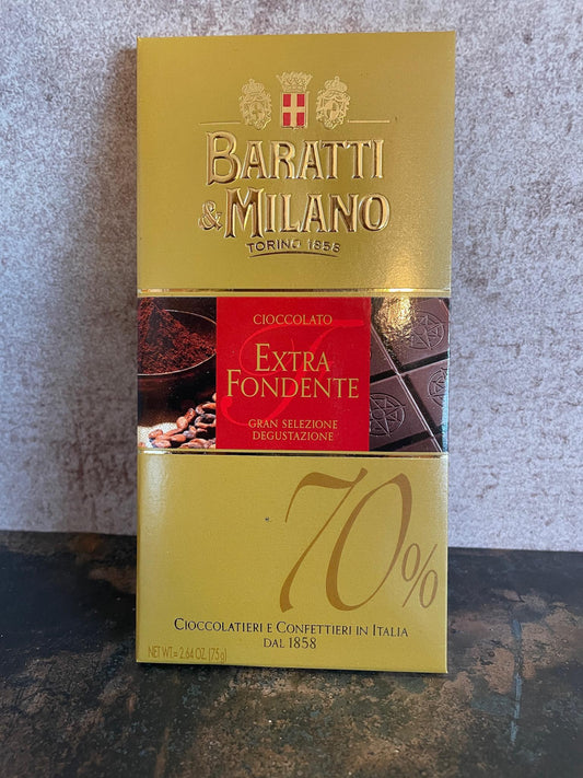 Baratti & Milano Dark Chocolate Bar 70%